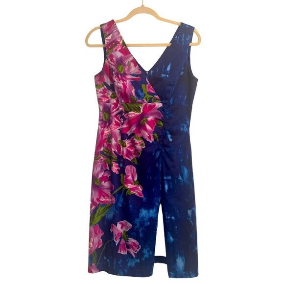 Donna Rocco Women’s 10 beautiful vibrant floral dress - Picture 1 of 12
